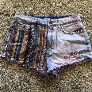 Denim shorts